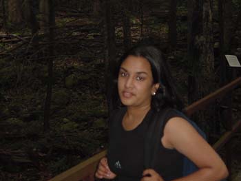 White_Oak_Canyon-Nina_on_bridge_glaring
