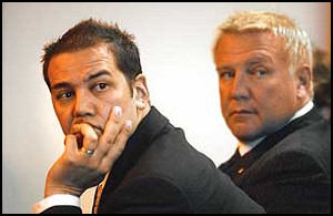 Rush Guitarist, Son Enter Pleas To Reduced Charges" - Naples Daily News,  April 21, 2005