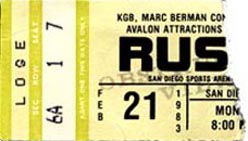 Golden Earring opener for Rush 21-02-1983